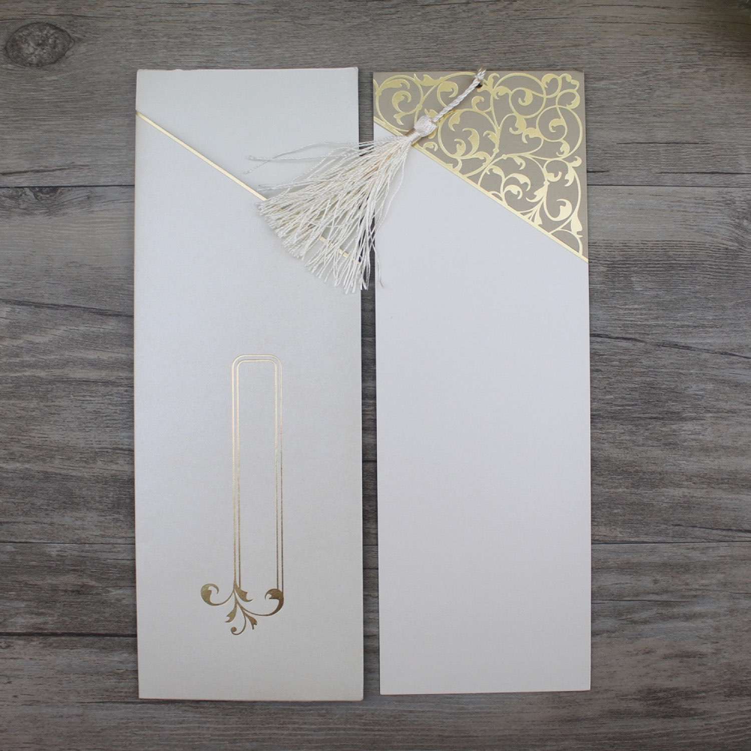 Rectangle Pocket Invitation Card Foiling Greeting Card Wedding Invitation Customized 
